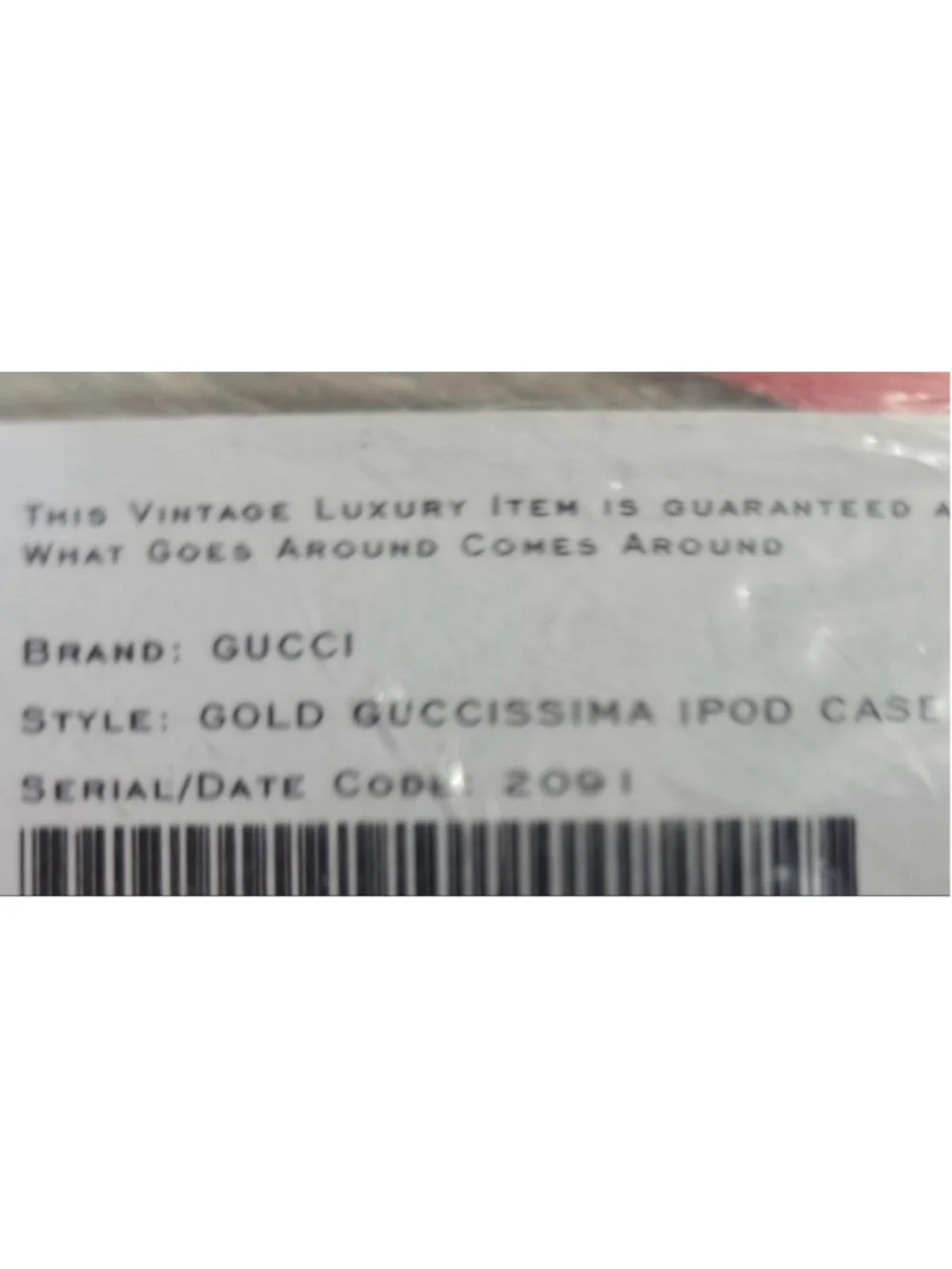 Gucci Guccissima Gold Leather Ipod Lanyard Or Belt Holder Good Condition